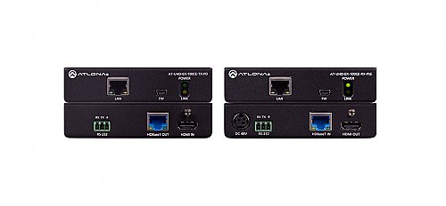 Atlona 100CER-POE-EXT 4K/UHD HDMI Over 100 M HDBaseT TX/RX with Ethernet, Control, and PoE