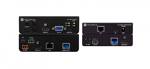 Atlona HDVS-EXT 4K/UHD HDBaseT TX/RX with Three-Input Switcher, Ethernet, Control, and PoE