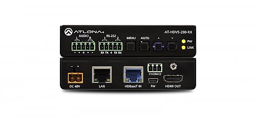Atlona HDVS-200-RX Ethernet-Enabled HDBaseT Scaler with HDMI and Analog Audio Outputs