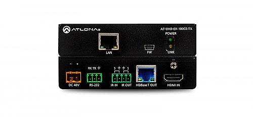 Atlona UHD-EX-100CE-TX 4K/UHD HDMI Over 100 M HDBaseT Transmitter with Ethernet, Control, and PoE