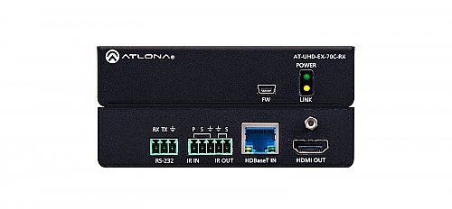 Atlona UHD-EX-70C-RX 4K/UHD HDMI Over HDBaseT Receiver with Control and PoE