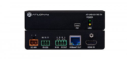 Atlona UHD-EX-70C-TX 4K/UHD HDMI Over HDBaseT Transmitter with Control and PoE