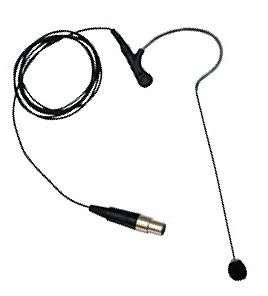 ClearOne Single-ear Headset Omni, Black Microphone for Beltpack
