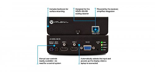 Atlona HDVS-150-KIT HDBaseT TX/RX with Three-Input Switcher and HD Scaler